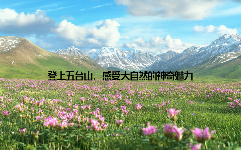 登上五台山, 感受大自然的神奇魅力