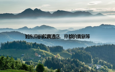 如东京的胶囊酒店、京都的青旅等