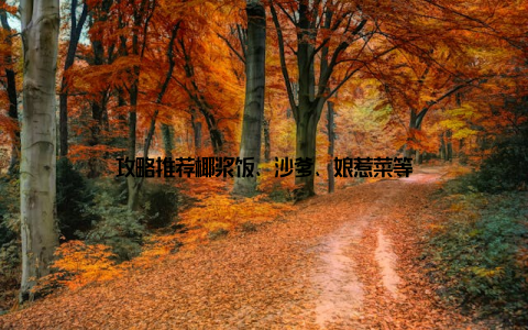 攻略推荐椰浆饭、沙爹、娘惹菜等