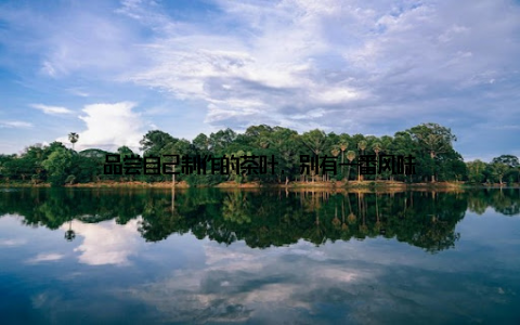 品尝自己制作的茶叶, 别有一番风味