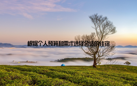 根据个人预算和需求选择合适的住宿