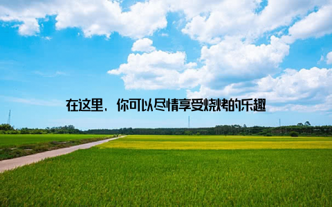 在这里, 你可以尽情享受烧烤的乐趣