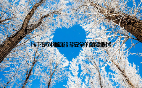 以下是对缅甸旅游安全的简要概述